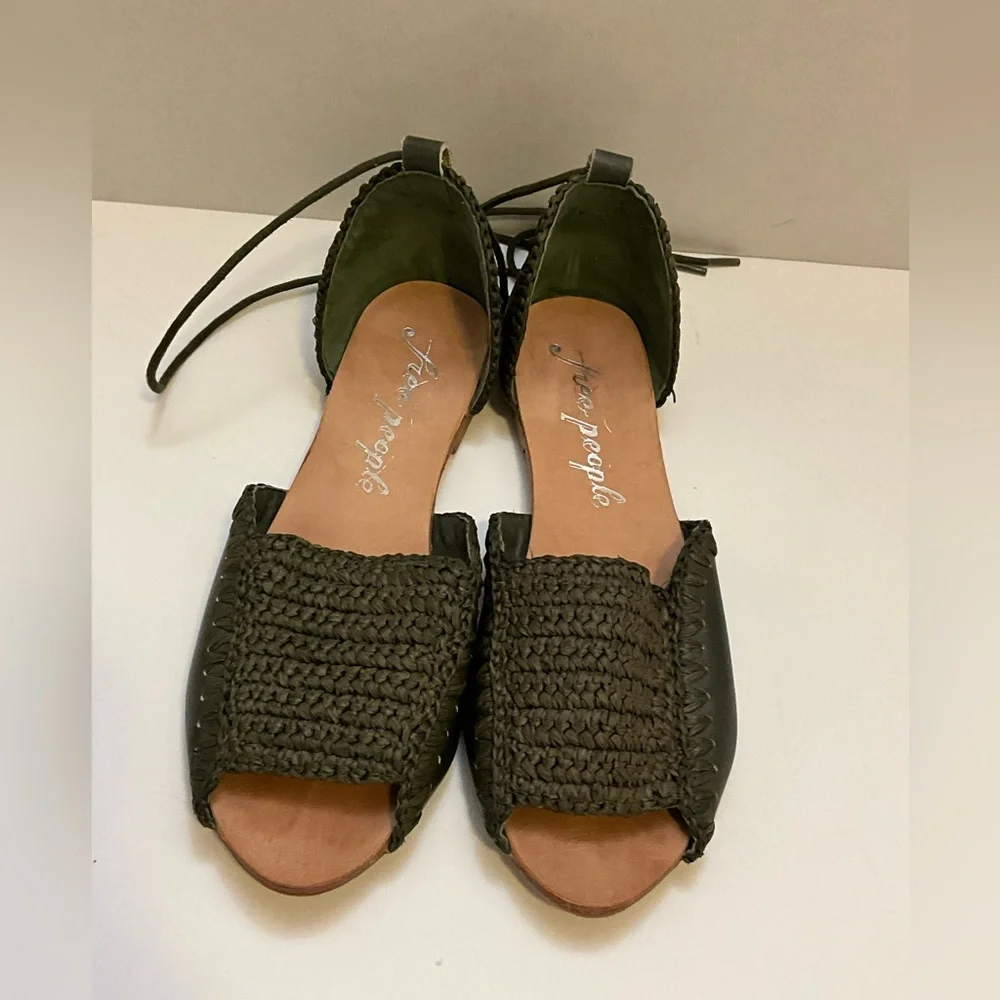 Free People Beaumont woven flat sandals 39 - Picture 3 of 14
